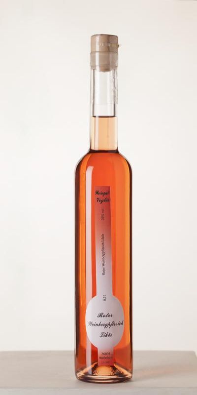 <br>Roter Weinbergspfirsichlikör 20% Vol. 0,5L<br>
